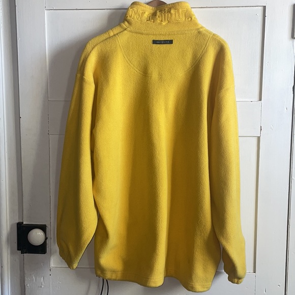 Vintage GANT USA Fleece Pullover Yellow Quarter Zip - Picture 3 of 8